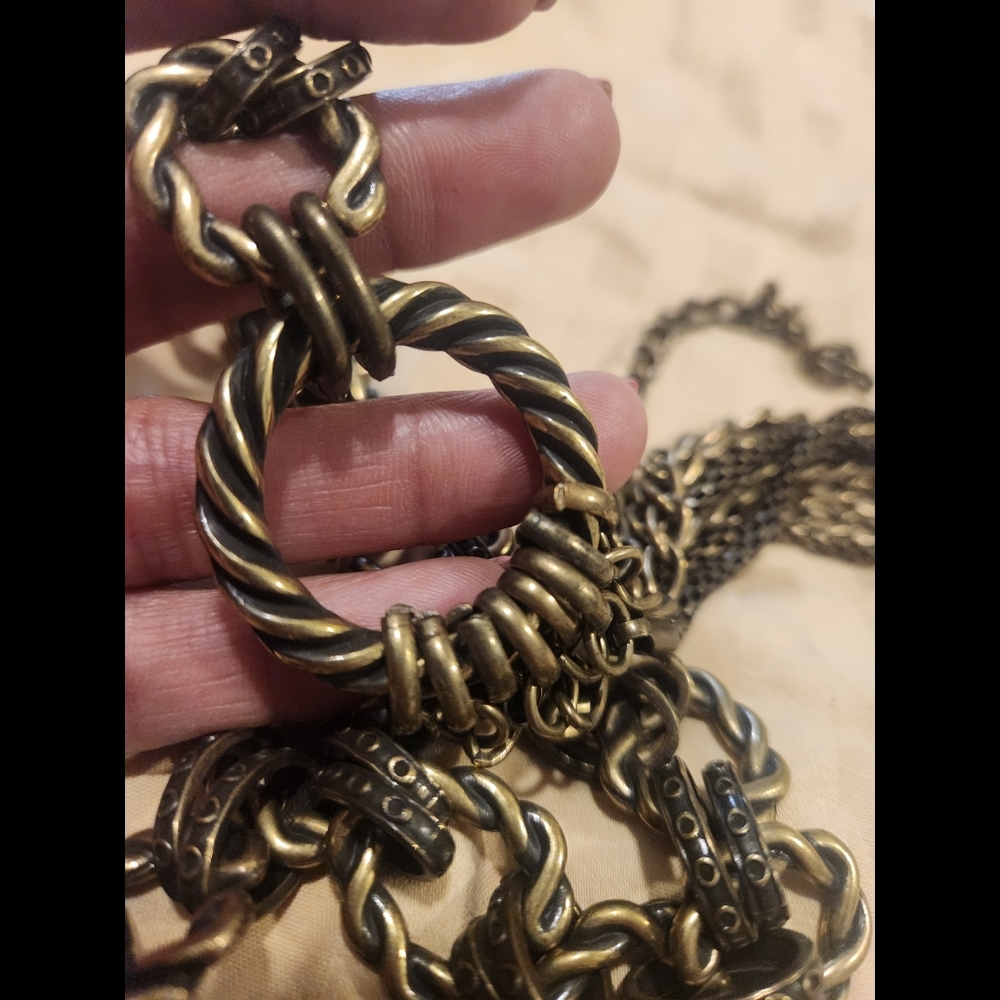 VTG Chunky Chainlink Belt - Picture 10 of 16